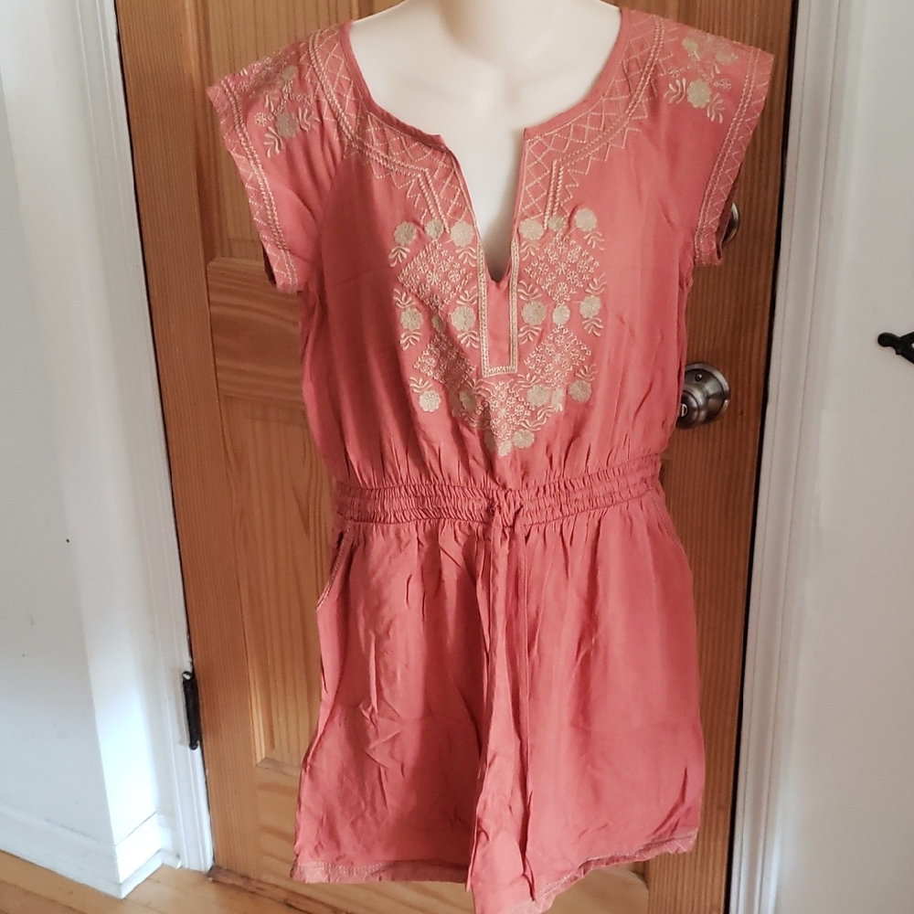 Theme Terracotta Mini Dress Boho Style